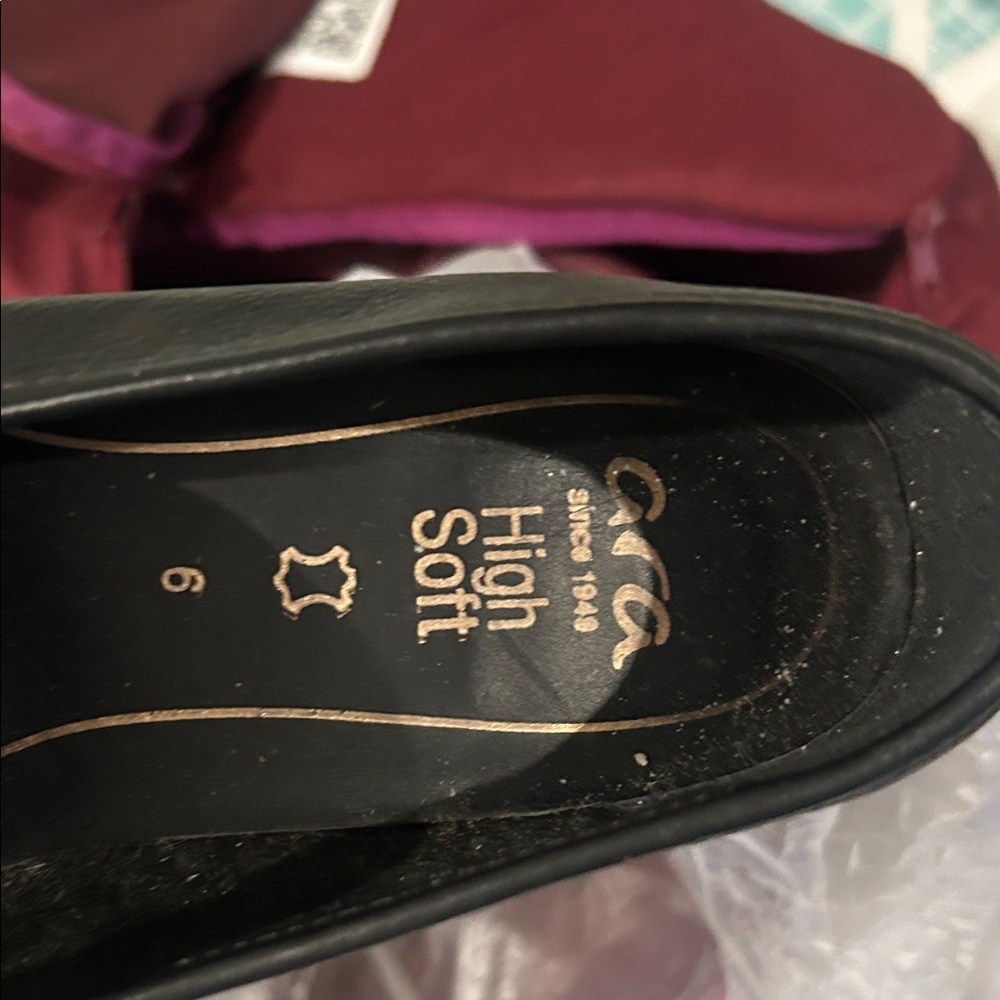 Ara Women's Black High Soft Flats